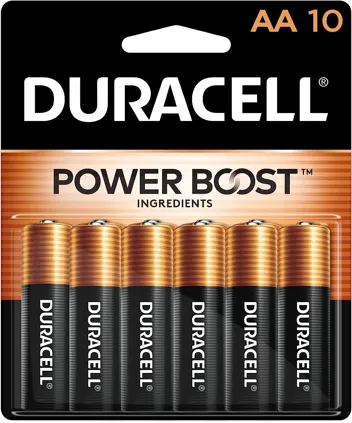 10-Count Coppertop AA Batteries w/ Power Boost Ingredients on sale