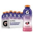 Fit Electrolyte Beverage Blackberry Raspberry Sports Drinks Bottles (16.9oz, )