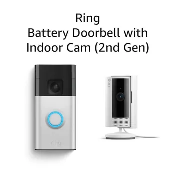 Battery Doorbell 1440x1440 Head-to-Toe Video + Indoor Cam (2nd Gen)