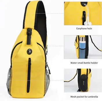 Sling-Bag Crossbody-Bag with Water Bottle