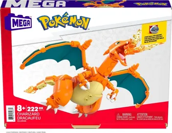 Mega Charizard 4" Action Figure Building Toy Set (222-Pieces)