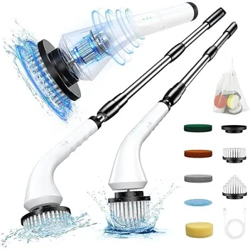 Aicuu Spin Scrubber Cordless Electric Cleaning Brush with 8 Brush Heads