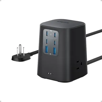 9-in-1 3 AC Outlets 100W Charging Station