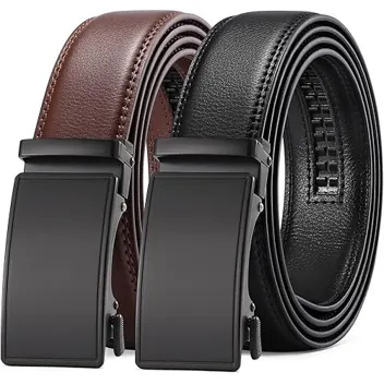 Sendefn Ratchet Slide Leather Belt