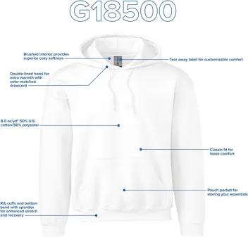 White hoodie for 12.89/ea