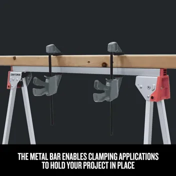 1000lb Capacity Folding Metal Sawhorse (‎CMST11154)