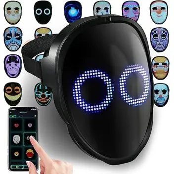 Aiglun Programmable Face Transforming Smart LED Mask