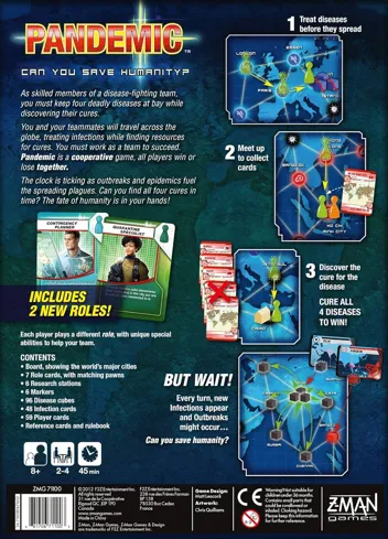 Pandemic Board Game (Base Game, 2-4 Players)