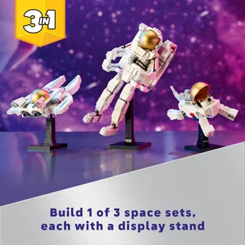 647-Piece Creator 3-in-1 Space Astronaut Building Set