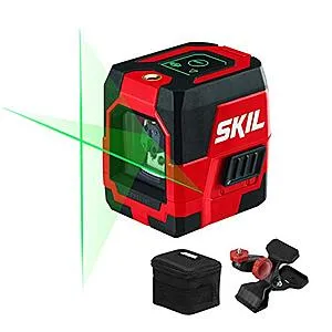 SKIL 65ft. Green Self-leveling Cross Line Laser Level with Horizontal and Vertical Lines - LL9324G-01