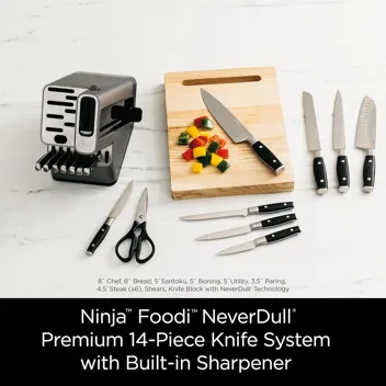 14-Piece Ninja Foodi NeverDull Premium Knife System w/ Built-in Sharpener (K32014)