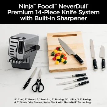 14-Piece Ninja Foodi NeverDull Premium Knife System w/ Built-in Sharpener (K32014)