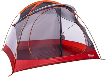 6-Person Midpines Camping Tent (Red Sun/Picante)