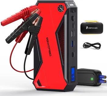 DBPower 1000A Peak 12800mAh Portable Car Jump Starter (Up to 7L Gas, 5.5L Diesel)