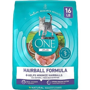 ONE +Plus Hairball Formula 16lb Natural Cat Food