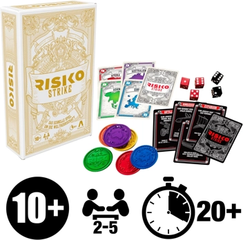 Gaming Risk Strike Cards and Dice Game