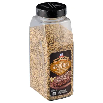 Grill Mates Cracked Black Pepper & Garlic with Sea Salt Seasoning, 27.52 oz