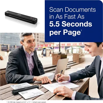 WorkForce ES-50 Portable Sheet-Fed Document Scanner for PC and Mac