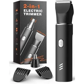 Reyoll 2-in-1 Ceramic Blade Nose & Body Hair Trimmer