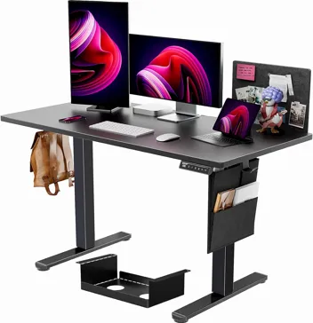 ErGear 48" x 24" Adjustable Height Electric Standing Desk w/ Storage Bag