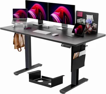 ErGear 48" x 24" Adjustable Height Electric Standing Desk w/ Storage Bag