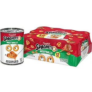 [S&S]: 15.6-Oz SpaghettiOs Canned Pasta with Meatballs (72.5¢ / can)