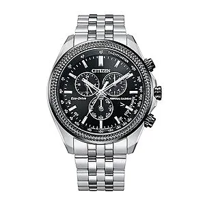 Eco-Drive Classic Chronograph Watch in Stainless Steel with Perpetual Calendar