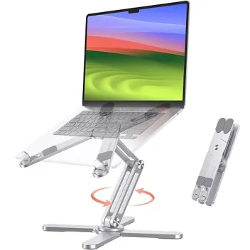 Omoton 360-Rotating Foldable Laptop Stand (for laptops up to 16")