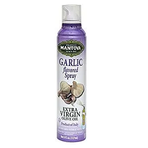 Mantova Extra Virgin Olive Oil Spray Garlic Flavored, 8 oz