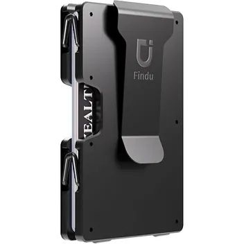 Findu Aluminum RFID Blocking Money Clip Slim Wallet