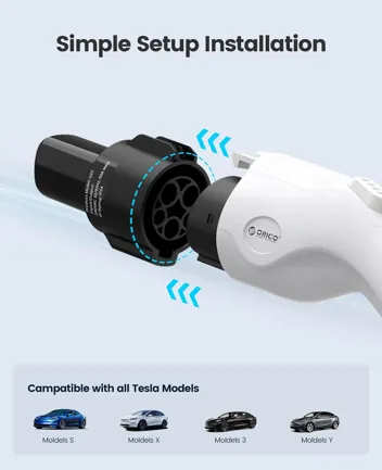 Orico 32A 250V Tesla to J1772 EV Charging Adapter