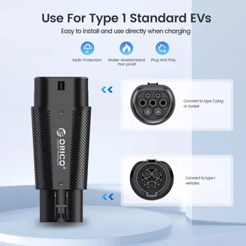 Orico 32A 250V Tesla to J1772 EV Charging Adapter