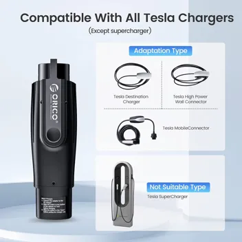 Orico 32A 250V Tesla to J1772 EV Charging Adapter