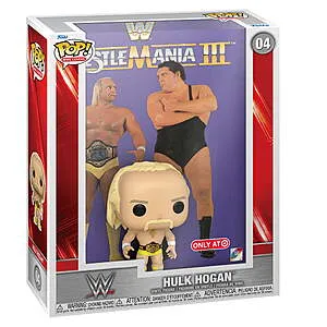 Pop! WWE Hulk Hogan Figure w/ WrestleMania III Cover Case