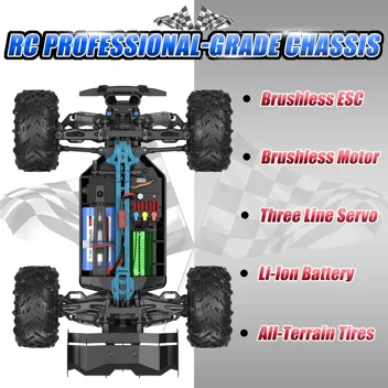 ScharkSpark Brushless RC Car Fast 90 KPH