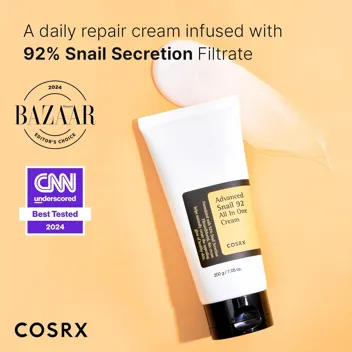 Cosrx 7.05oz Snail Mucin 92% Daily Repair Face Moisturizer