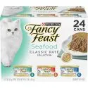 Fancy Feast Seafood Classic Pate Collection Grain Free Wet Cat Food Variety Pack - () 3 oz. Cans