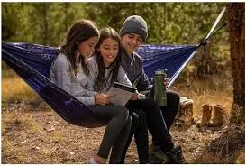 Slumberjack Fireside 1 Person Hammock With Tree Saver Straps (110" x 50")