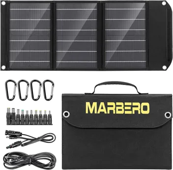 Marbero 30W Foldable Portable Solar Panel Kit