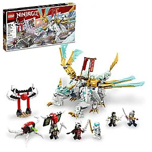 973-Pieces NINJAGO Zane’s Ice Dragon Creature 71786, 2in1 Dragon Toy