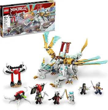 973-Pieces NINJAGO Zane’s Ice Dragon Creature 71786, 2in1 Dragon Toy