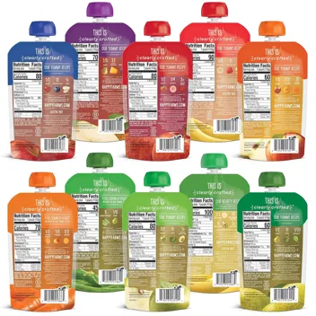 4oz. Organics Stage 2 Baby Food Pouches (Fruit Veggie Variety)