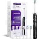 Sakyproral T2 Max 40000vpm 5-Mode Sonic Electric Toothbrush with 6x 3D Brushheads