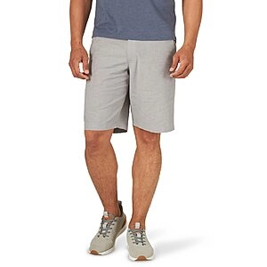 Extreme Motion Flat Front Short (Gray Chambray)