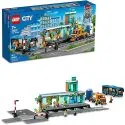 City Train Station Set with Bus (907-Piece)