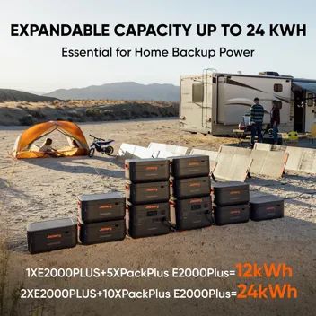 Jackery Explorer 2000 Plus 2042Wh LiFePO4 Portable Power Station with 2x 200W Solar Panels