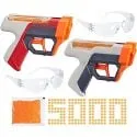 NERF Pro Gelfire Dual Wield Pack Blasters w/ 5000 Rounds, 2 Eyewear