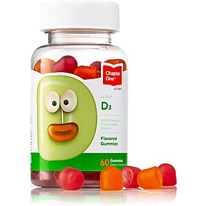 Chapter One D3 (1000IU) Chewable Gummies for Kids