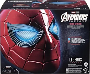 Legends: Iron Spider Spider-Man Electronic Helmet w/ Glowing Eyes