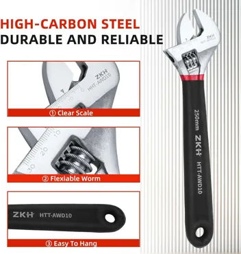 12" 300mm High Carbon Steel Adjustable Wrench